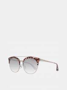 Hnědé dámské sluneční brýle s leopardím vzorem Guess by Marciano