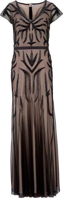 heine Společenské šaty černá / béžová