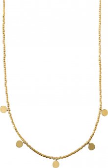 Orelia Řetízek \'GOLD SEEDBEAD & COIN\' zlatá