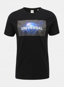 Černé tričko s potiskem Jack & Jones Universe