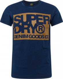 Superdry Tričko \'Goods Co\' medová / tmavě modrá