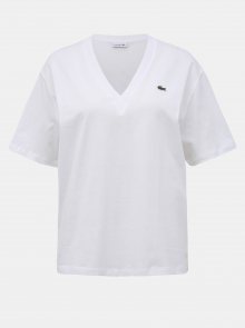Bílé dámské basic tričko Lacoste