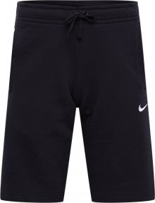 Nike Sportswear Kalhoty černá / bílá