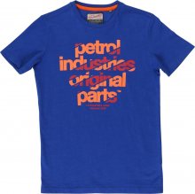 Petrol Industries Tričko červená / modrá / oranžová