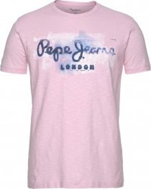Pepe Jeans Tričko \'Golders\' růžová / námořnická modř