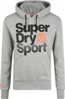 Superdry Sportovní mikina \'CORE SPORT OVERHEAD\' černá / šedá