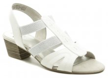 Jana 8-28267-24 bílé dámské sandály šíře H