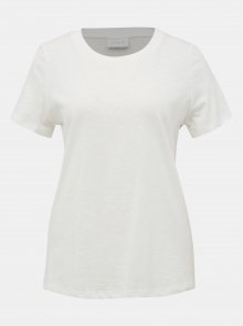 Bílé basic tričko VILA Sumilta