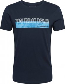 TOM TAILOR DENIM Tričko tmavě modrá