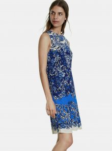 Modré květované šaty Desigual