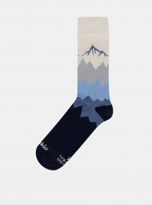 Tmavě modré unisex ponožky s motivem hor Fusakle Kriváň