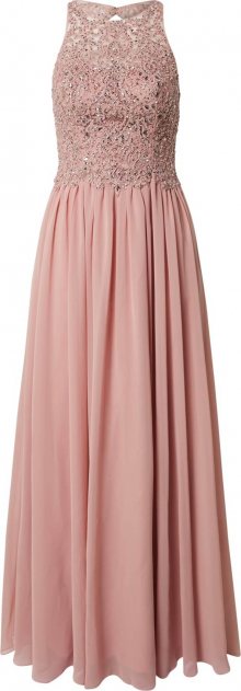 Laona Společenské šaty stříbrná / růže