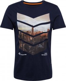 TOM TAILOR DENIM Tričko námořnická modř
