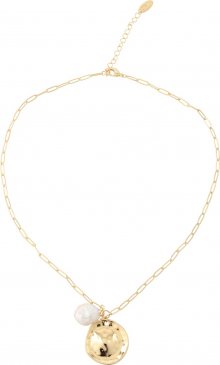 Orelia Řetízek \'Coin & Pearl\' zlatá