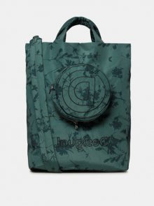 Zelená květovaná taška s odnímatelným pouzdrem 2v1 Desigual