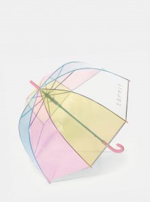 Transparentní dámský pruhovaný dámský deštník Esprit  