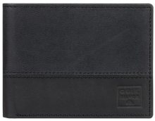 Quiksilver Pánská kožená peněženka Deepline Black EQYAA03913-KVJ0