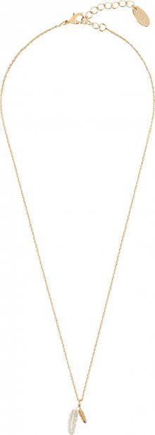 Orelia Řetízek \'DOUBLE FEATHER DITSY \' zlatá