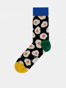 Černé vzorované ponožky Happy Socks Sunny Side Up
