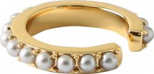 Orelia Náušnice \'Mini Pearl Single Ear Cuff\' zlatá / perlově bílá