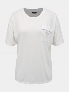 Bílé tričko s náprsní kapsou M&Co
