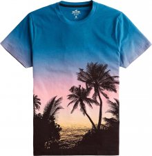 HOLLISTER Tričko žlutá / modrá