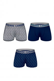 Pánské boxerky Pierre Cardin PCV 3 Ocean A\'3 antracitová-zelenomodrá XL