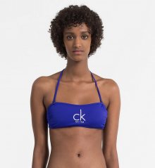 Calvin Klein Plavky NYC Bandeau Modré Vrchní Díl XS