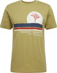 SELECTED HOMME Tričko \'California\' zelená / tmavě modrá / červená