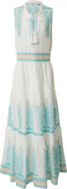 Cream Šaty \'IlyaCR Dress BCI\' barva bílé vlny / aqua modrá
