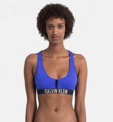 Calvin Klein Plavky Zip Intense Power Modré Vrchní Díl L