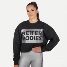 Better Bodies Mikina Chelsea Sweater Washed Black S