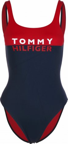 TOMMY HILFIGER Plavky \'W\' bílá / červená / tmavě modrá