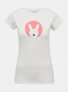 Bílé dámské tričko s potiskem ZOOT Original Zajíček