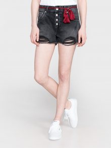Bonita Black Šortky Pepe Jeans Černá