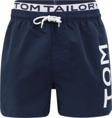 TOM TAILOR Plavecké šortky \'Jo\' bílá / námořnická modř