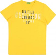 UNITED COLORS OF BENETTON Tričko žlutá