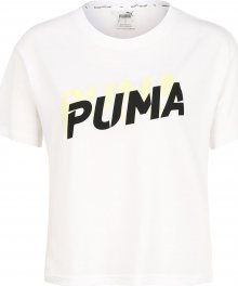 PUMA Tričko \'Modern Sports Logo Tee\' svítivě žlutá / bílá / černá