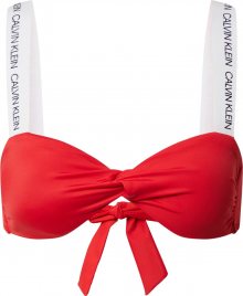 Calvin Klein Swimwear Horní díl plavek \'TWIST BANDEAU-RP\' červená