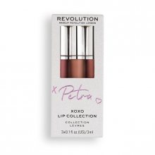 Revolution Sada na rty X Petra XOXO (Lip Collection) 3 x 3 ml