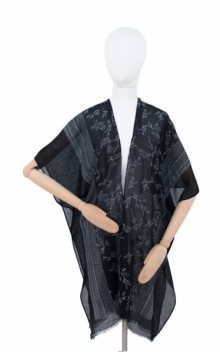 Art 19165 Boho Pareo 90x90 cm black