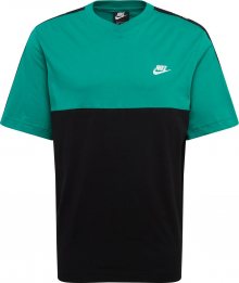 Nike Sportswear Tričko černá / zelená