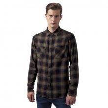 Urban Classics Checked Flanell Shirt 3 blk/olive - S