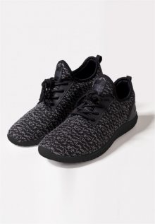 Urban Classics Knitted Light Runner Shoe black/grey/black - 36