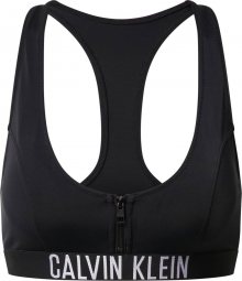 Calvin Klein Swimwear Horní díl plavek \'ZIP BRALETTE-RP\' černá