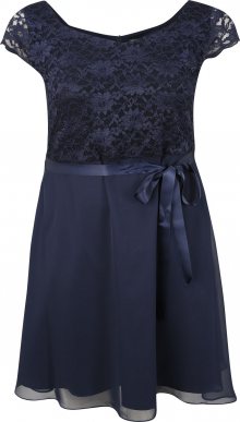 SWING Curve Koktejlové šaty marine modrá