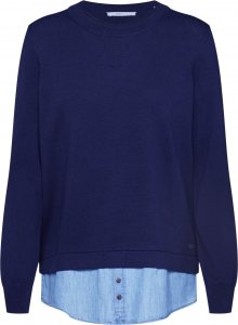 EDC BY ESPRIT Svetr \'2 in 1 sweater\' námořnická modř