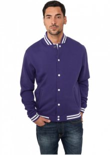 Urban Classics College Sweatjacket purple - XS