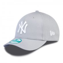 Kšiltovka New Era 9Forty MLB League Basic NY Yankees Grey White - UNI