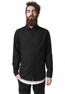 Urban Classics Checked Flanell Shirt blk/blk - S